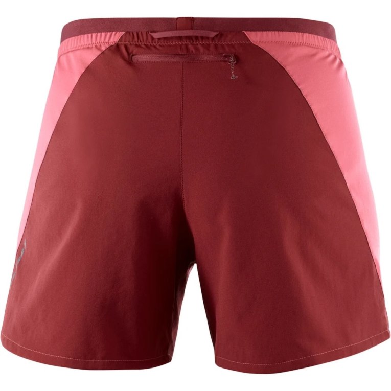 Red Salomon Cross 5'' Women's Running Shorts | IE PZ5401